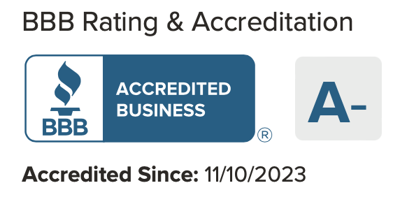 A- Rated With Better Business Bureau® 
